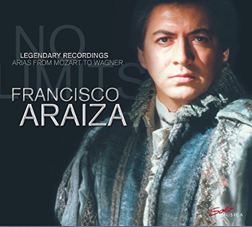 "CD cover featuring Francisco Araiza in opera costume against a dark background."