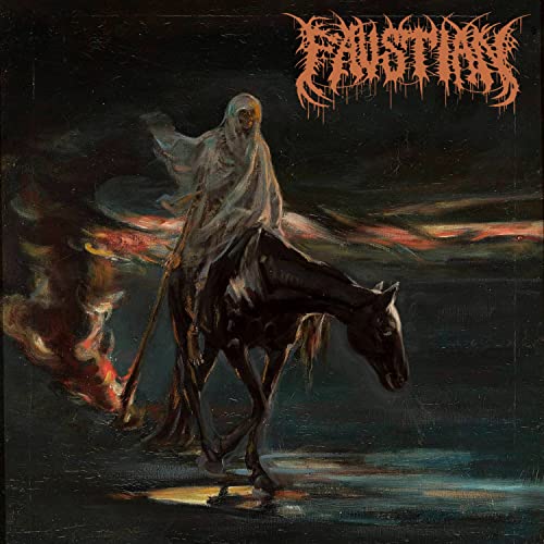 CD cover: hooded figure on horseback against a fiery, dark landscape.
