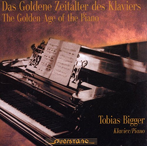 CD cover: piano keys, sheet music, and artist name Tobias Bigger.