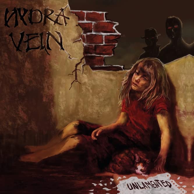 CD cover: distressed painting of a seated girl and shadowy figures.