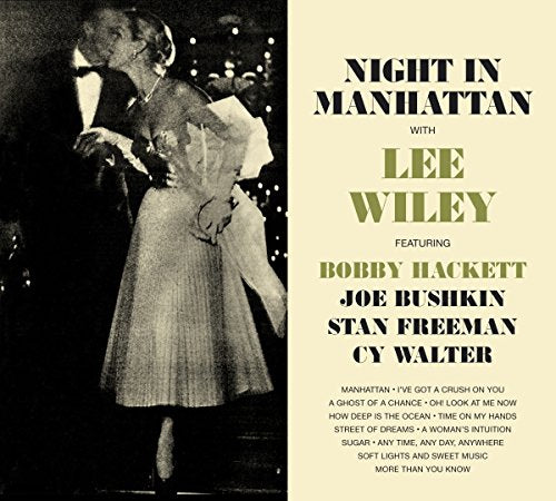 CD cover: dancing couple, text “Night in Manhattan” and “Lee Wiley”.