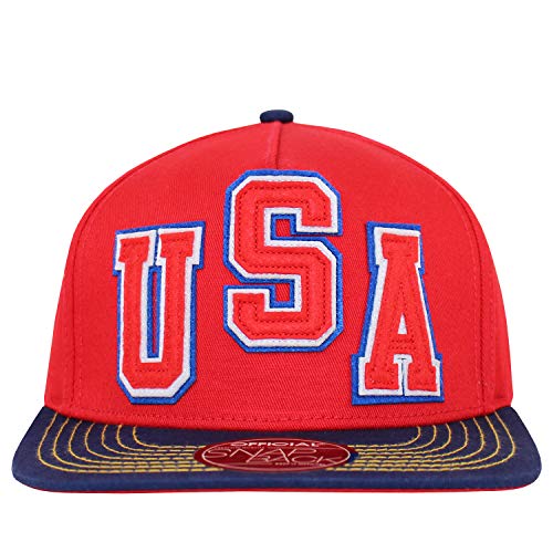 Official Red/Navy USA Snapback
