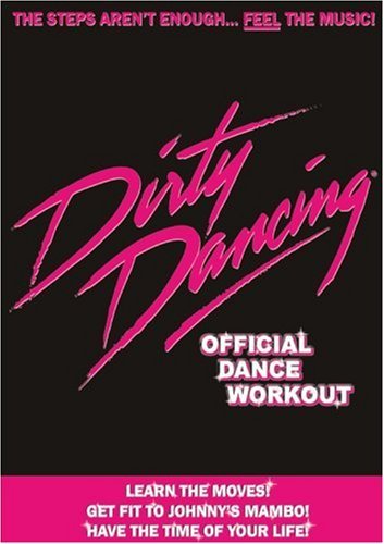 DVD cover for "Dirty Dancing - Official Workout" with pink text.
