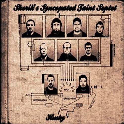 CD cover with nine black and white portraits arranged like a circuit diagram.