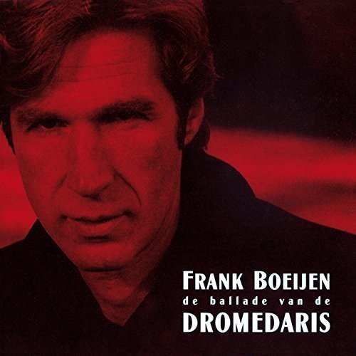 "Album cover featuring a man with red-toned portrait and white Dutch text."