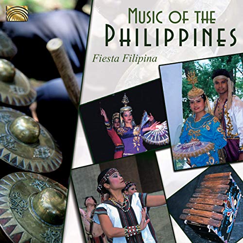 CD cover for āFiesta Filipinaā featuring Filipino music and cultural imagery.