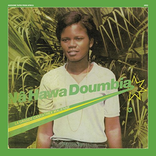 Album cover featuring a portrait of Hawa Doumbia amidst green foliage.