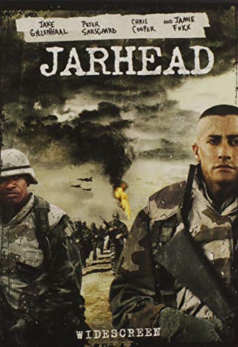 “Jarhead” DVD cover featuring Jake Gyllenhaal and soldiers in desert camouflage.