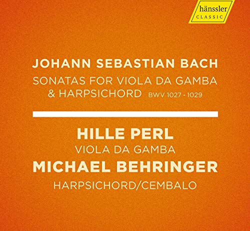 CD cover for Bach sonatas performed by Perl and Behringer.