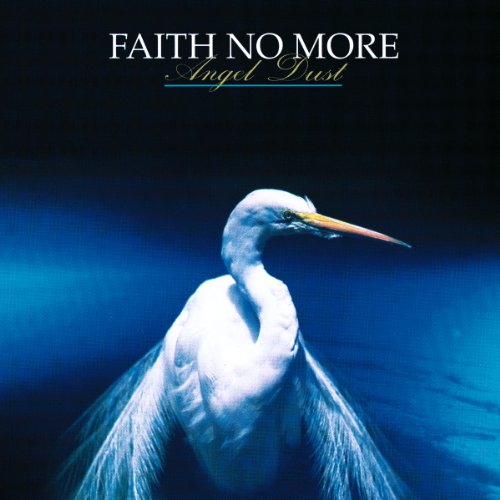Album cover for Faith No More’s “Angel Dust” featuring a white heron.