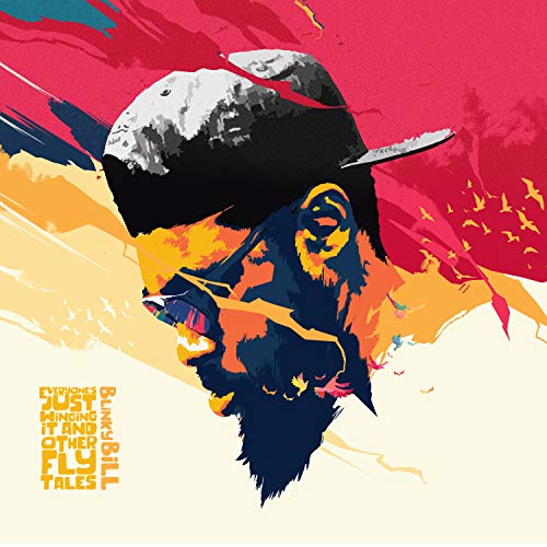 "Vinyl record cover featuring a stylized koala wearing a hat, with abstract colorful background."
