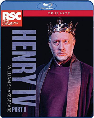 Blu-ray cover for Shakespeare’s Henry IV Part 2, featuring a crowned man.