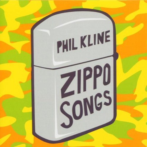 Album cover featuring a white Zippo lighter on a green and orange camouflage background.