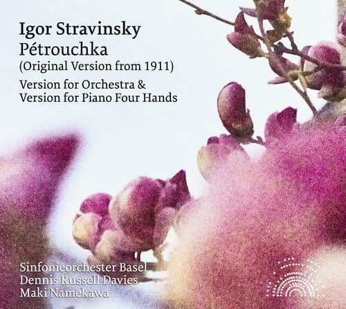 CD cover for Stravinsky’s *Petrouchka* featuring floral close-up.