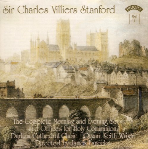 CD cover: painting of Durham Cathedral and surrounding townscape.