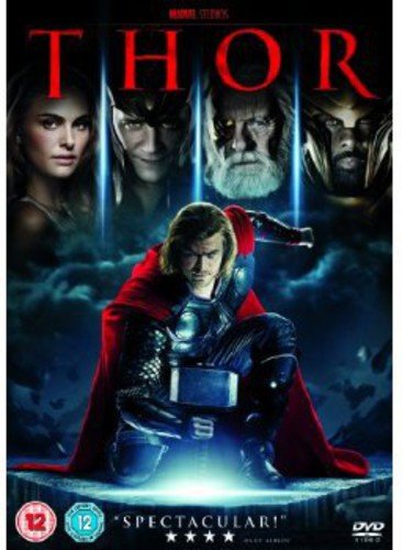 Thor movie DVD cover featuring Chris Hemsworth as the Norse god.