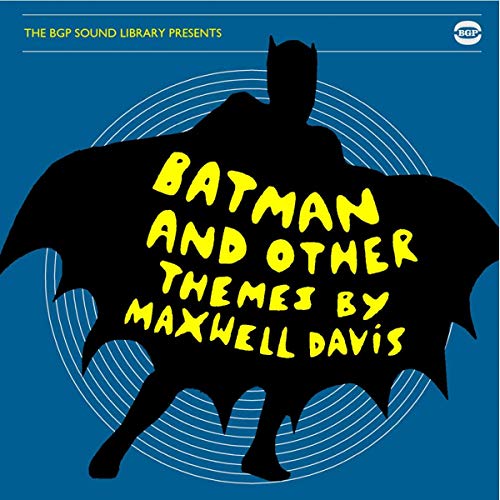 CD cover for "Batman & Other Themes" by Maxwell Davis, featuring a Batman silhouette.