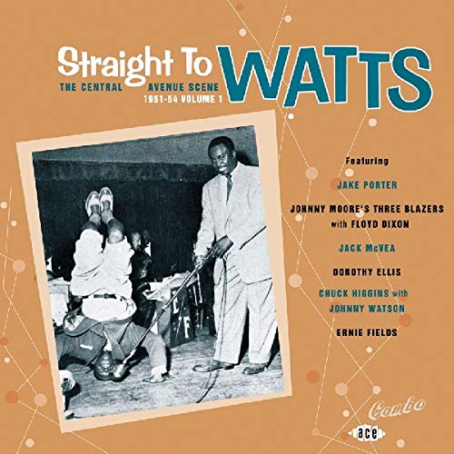 CD cover for “Straight to Watts” featuring a black and white jazz band photo.