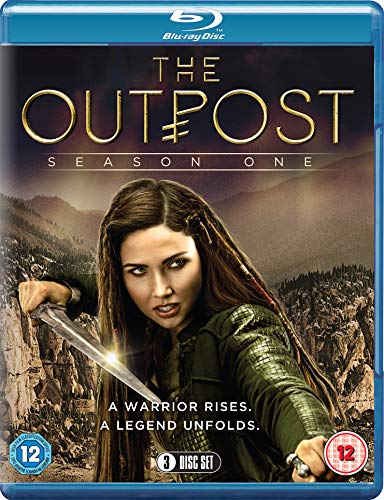Blue-ray case for "The Outpost Season 1" with a female warrior holding a sword.