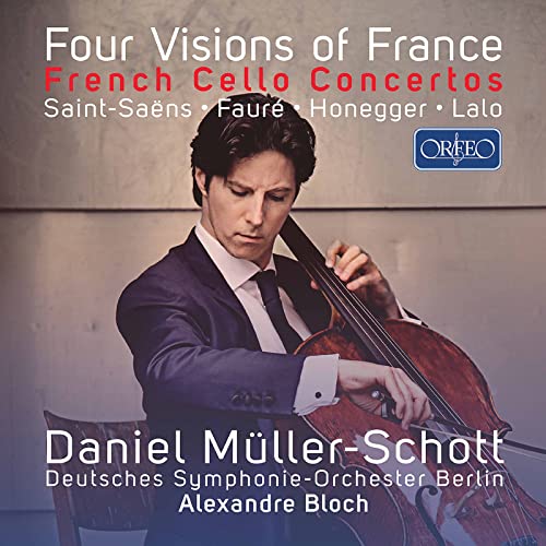 Cellist Daniel Müller-Schott on CD cover for "Four Visions of France.