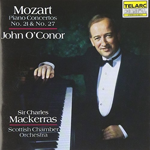 CD cover featuring pianist John O'Conor in a tuxedo beside a piano.