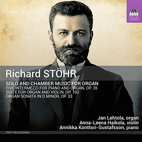 CD cover featuring a portrait of composer Richard Stöhr with text details.