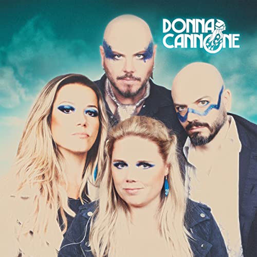 Album cover for Donna Cannone featuring four people with blue face paint.