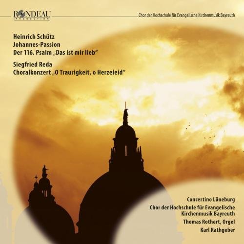 "CD cover with church silhouettes against a cloudy, orange-toned sky and black text."