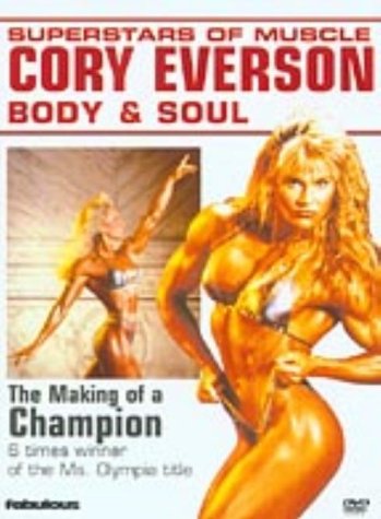 DVD cover featuring Cory Everson, a muscular woman, in a posing bikini on a white background.