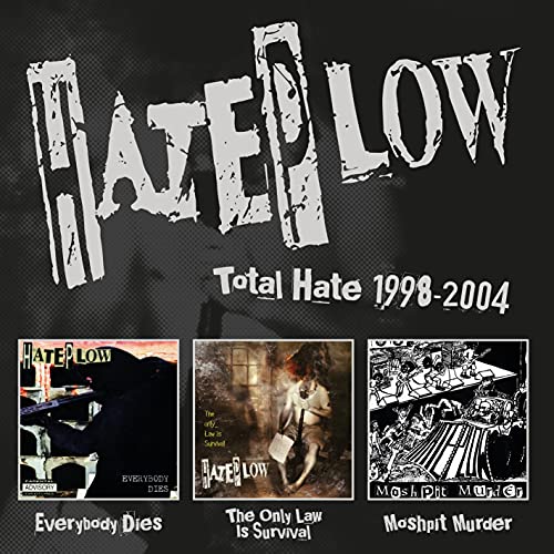 CD cover for Hateplow’s “Total Hate 1998-2004” with band logo and album art.