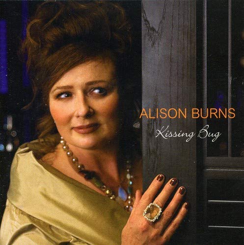 Album cover for Alison Burns’ “Kissing Bug” featuring a portrait of the artist.