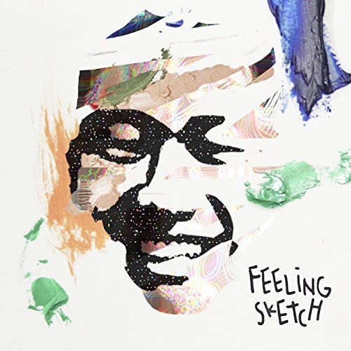 CD cover with abstract paint strokes and a black-and-white face.