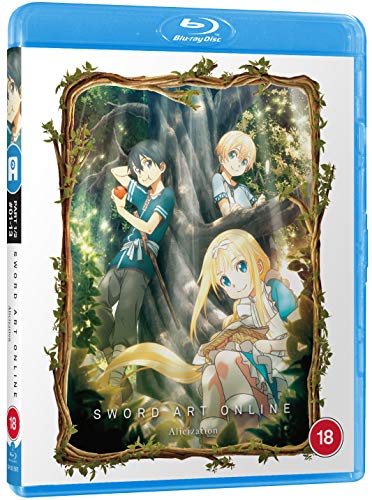 Blu-ray cover for Sword Art Online Alicization Part 1, featuring anime characters.