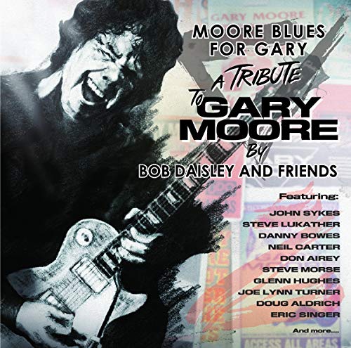 CD cover featuring a man playing guitar with tribute text and guest artist list.