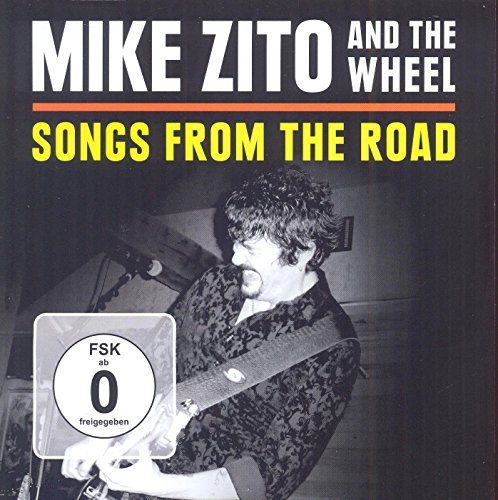 CD cover for "Mike Zito and the Wheel - Songs From The Road" with a musician.