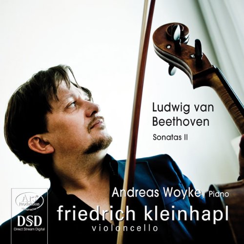 CD cover with a man holding a cello, titled "Ludwig van Beethoven".