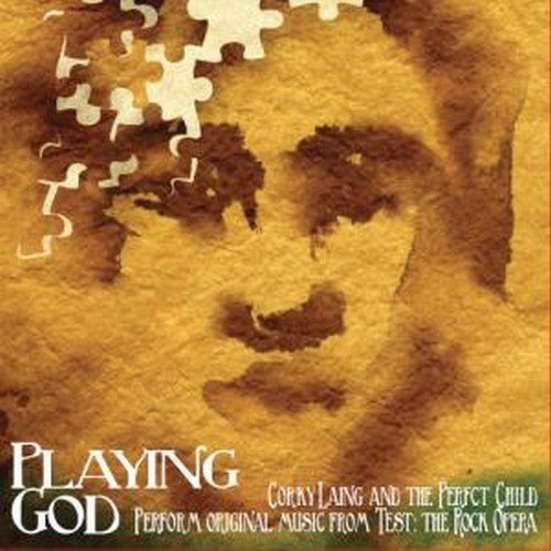 CD cover for "Playing God" by Laing, Corky & The Perfect Chil.