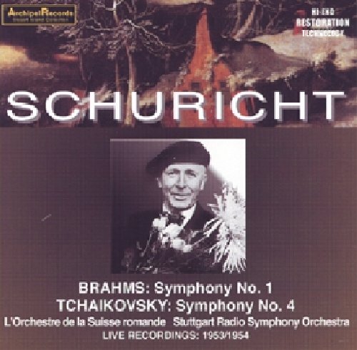 CD cover with conductor Schuricht's portrait and classical music details.