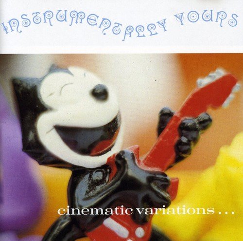 A CD cover featuring a cartoon character playing a red guitar, with stylized text.