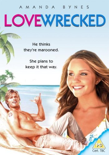 DVD cover for "Lovewrecked" featuring Amanda Bynes and a beach scene.
