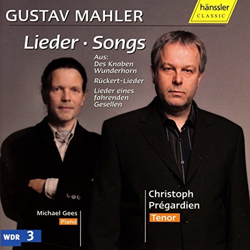 CD cover featuring portraits of two men and text: Mahler Lieder.