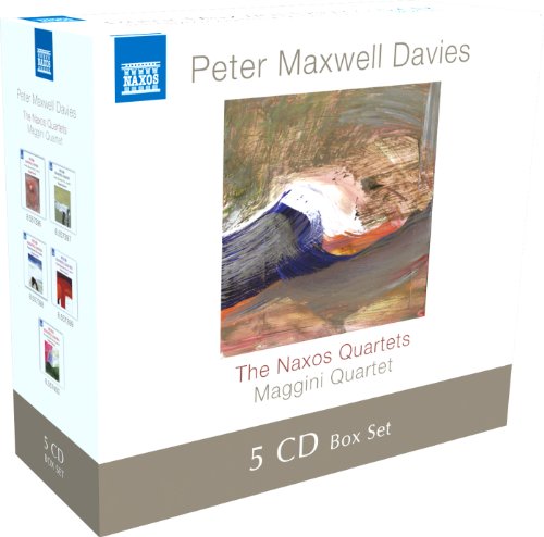 White box set with abstract painting and "5 CD Box Set" text on brown bottom.