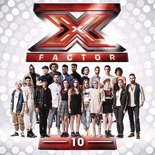X Factor 10 CD cover with group of diverse young adults.