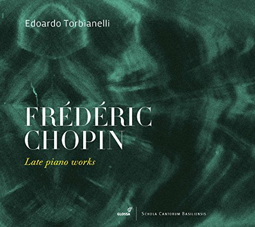 CD cover for Edoardo Torbianelli performing late works by Frédéric Chopin.