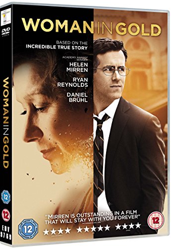 DVD cover for Woman in Gold featuring Helen Mirren and Ryan Reynolds.