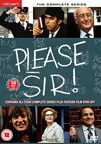 DVDL DVD cover for Please Sir! featuring six cast members and chalk-style title text.