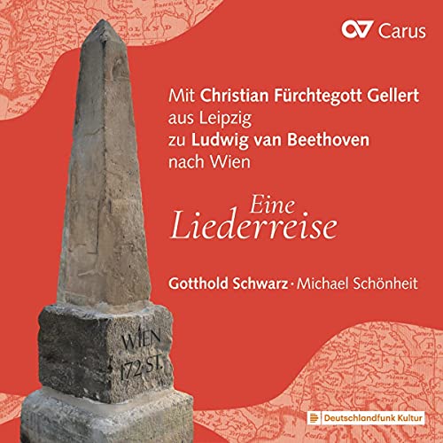 CD cover: stone milestone with "WIEN" inscription, red background, text details.