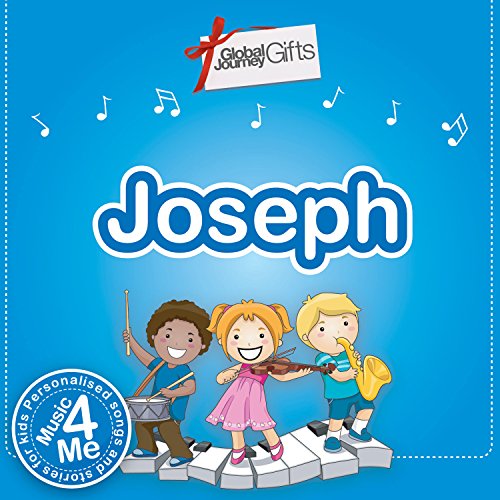 DVD cover with cartoon children playing musical instruments and the name "Joseph".