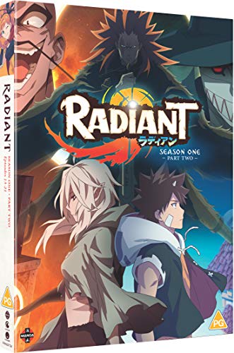 DVD cover for “Radiant” anime, featuring three characters and logo.