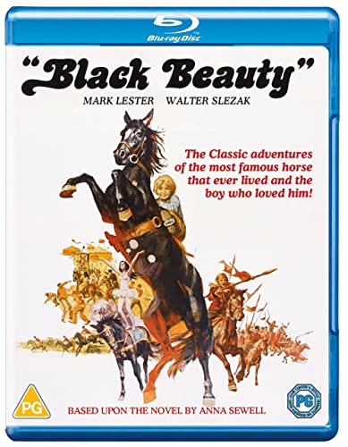 Black Beauty" Blu-ray cover featuring a horse and young rider illustration.